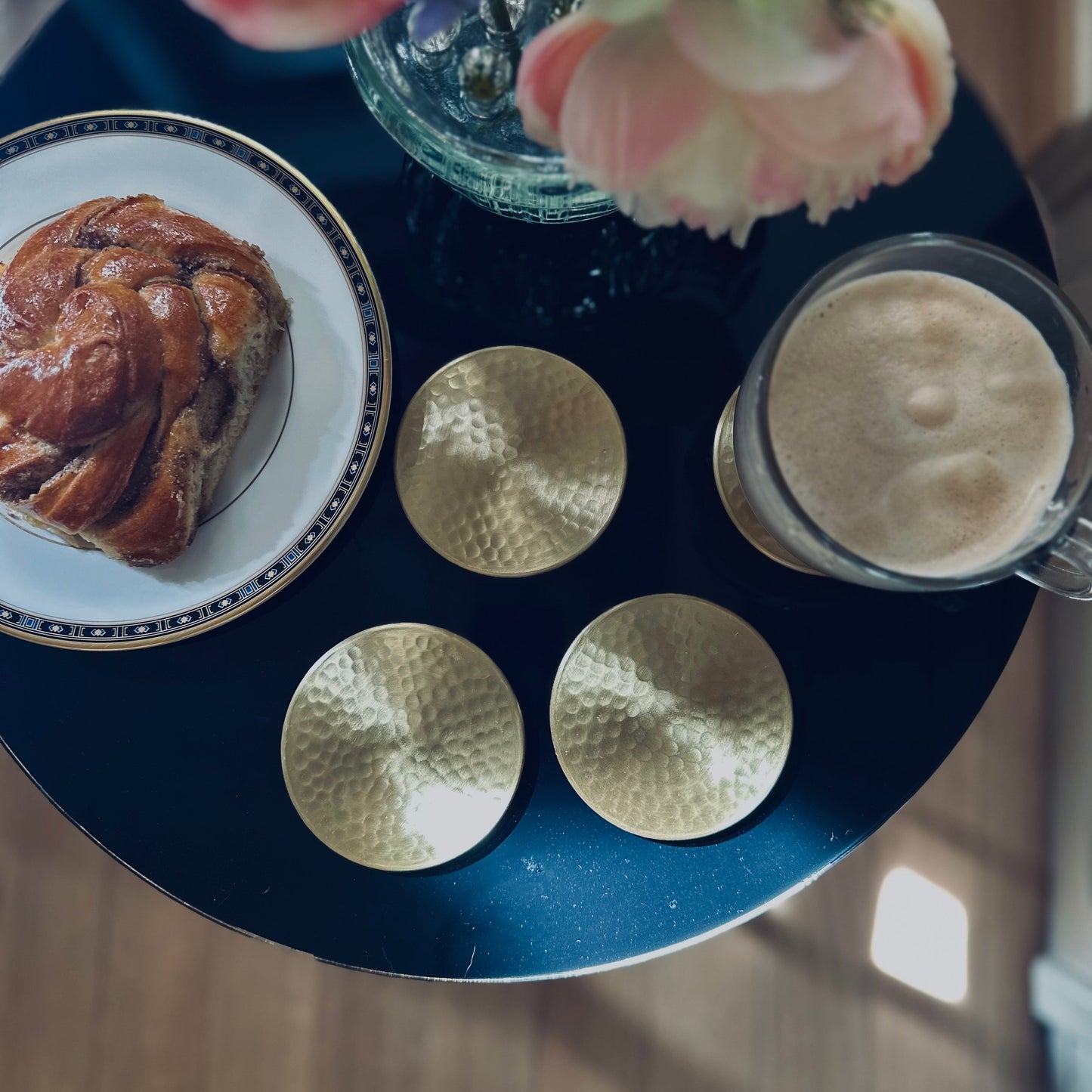 Hammered Coasters - Set of 4