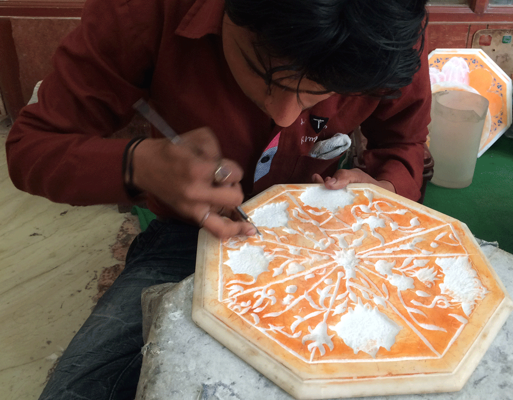 Marble coasters - Set of 2