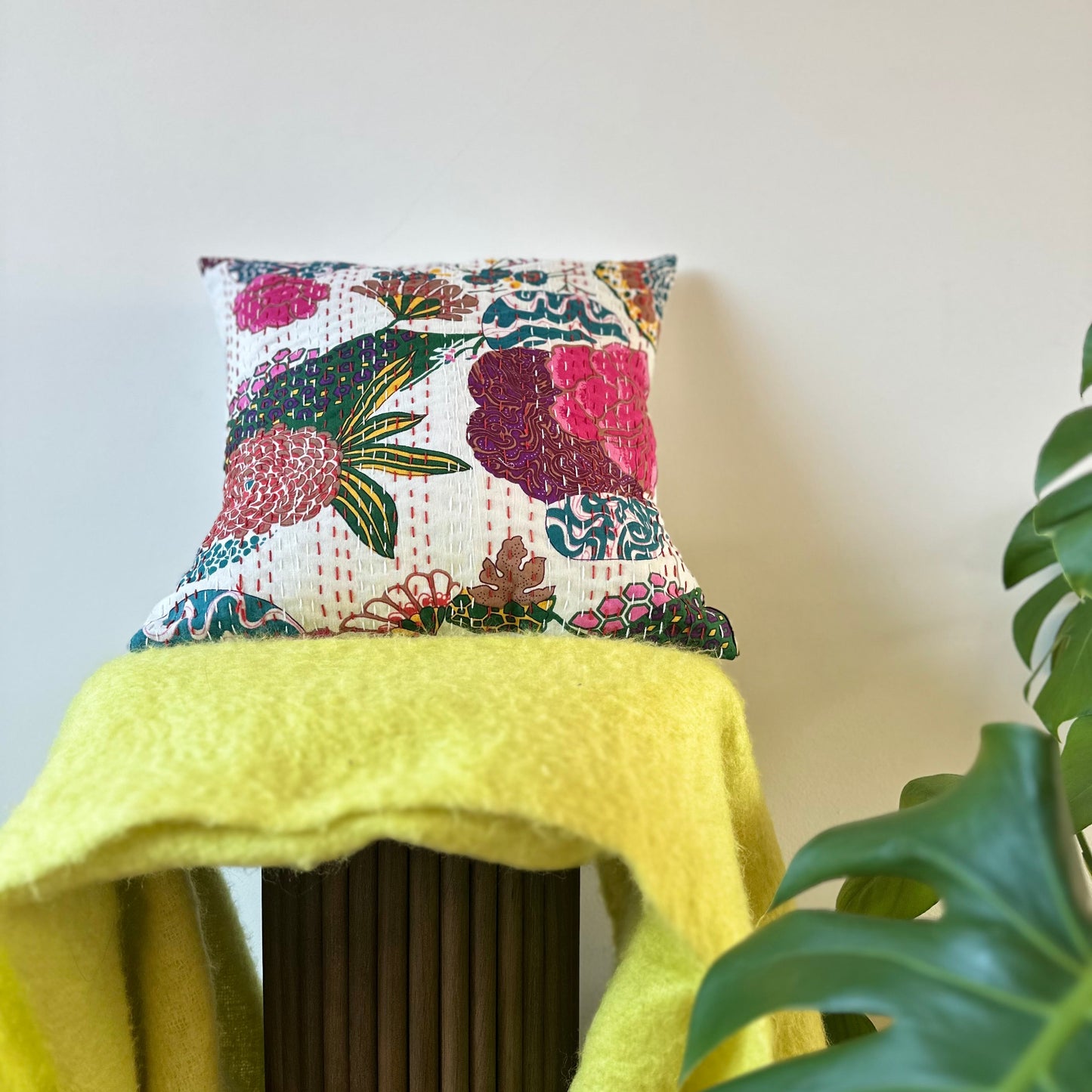 Cushion Cover — White Florals