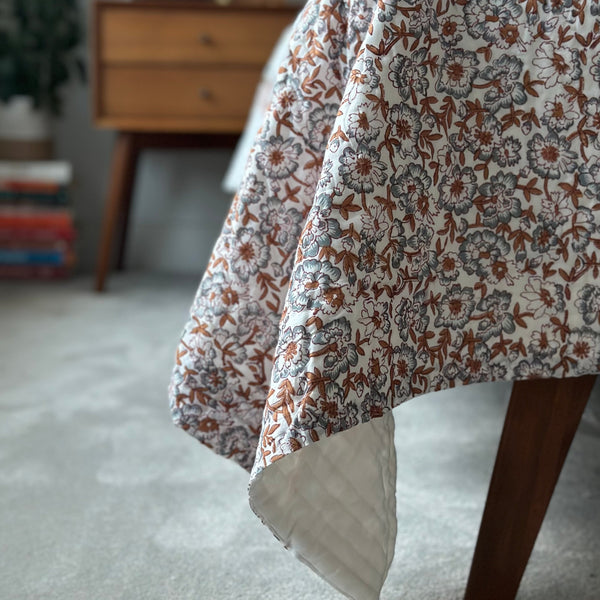 Kusuma Reversible Quilt in Amber Marigold