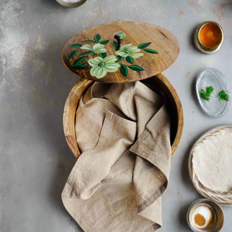 Handpainted Chapati Box