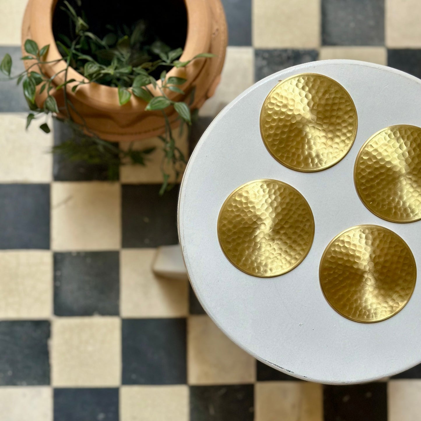 Hammered Coasters - Set of 4