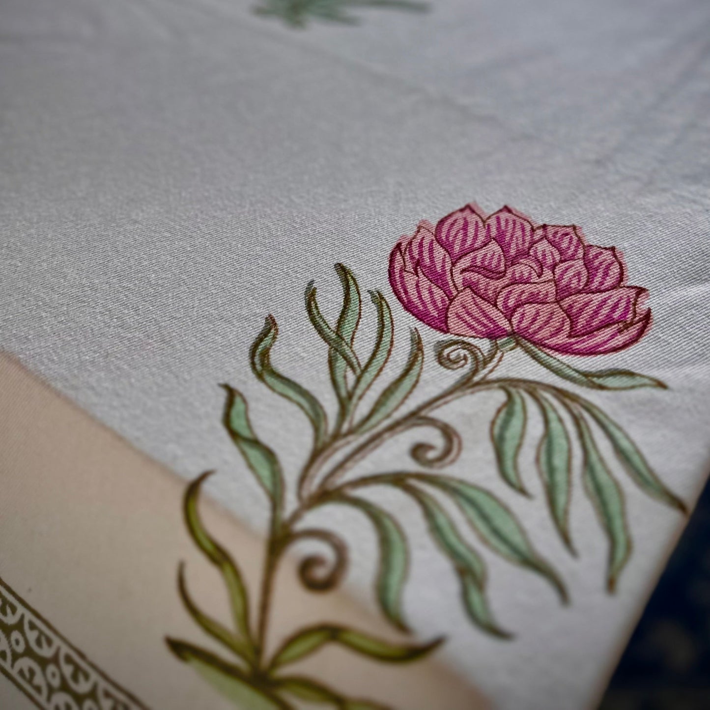Kusuma Tablecloth in Lotus