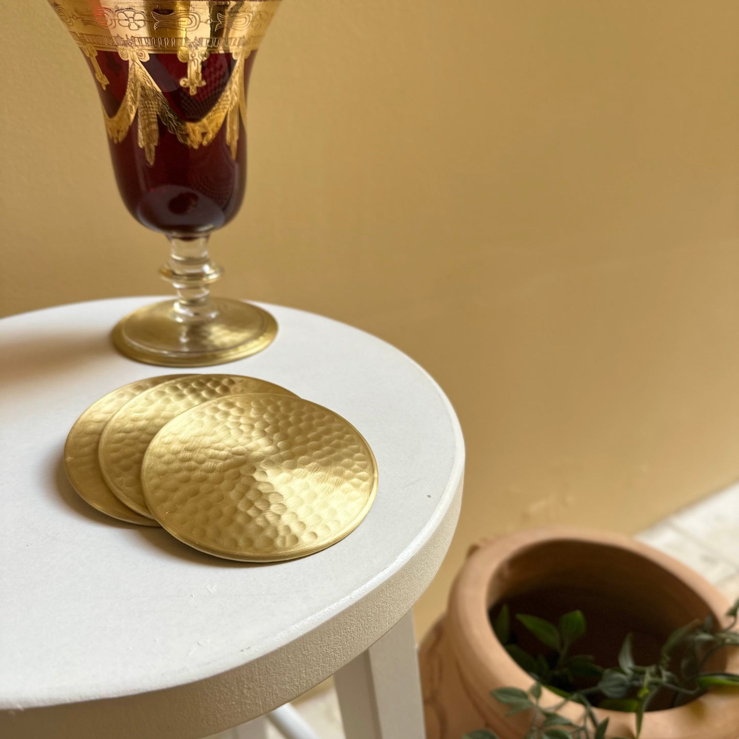 Hammered Coasters - Set of 4