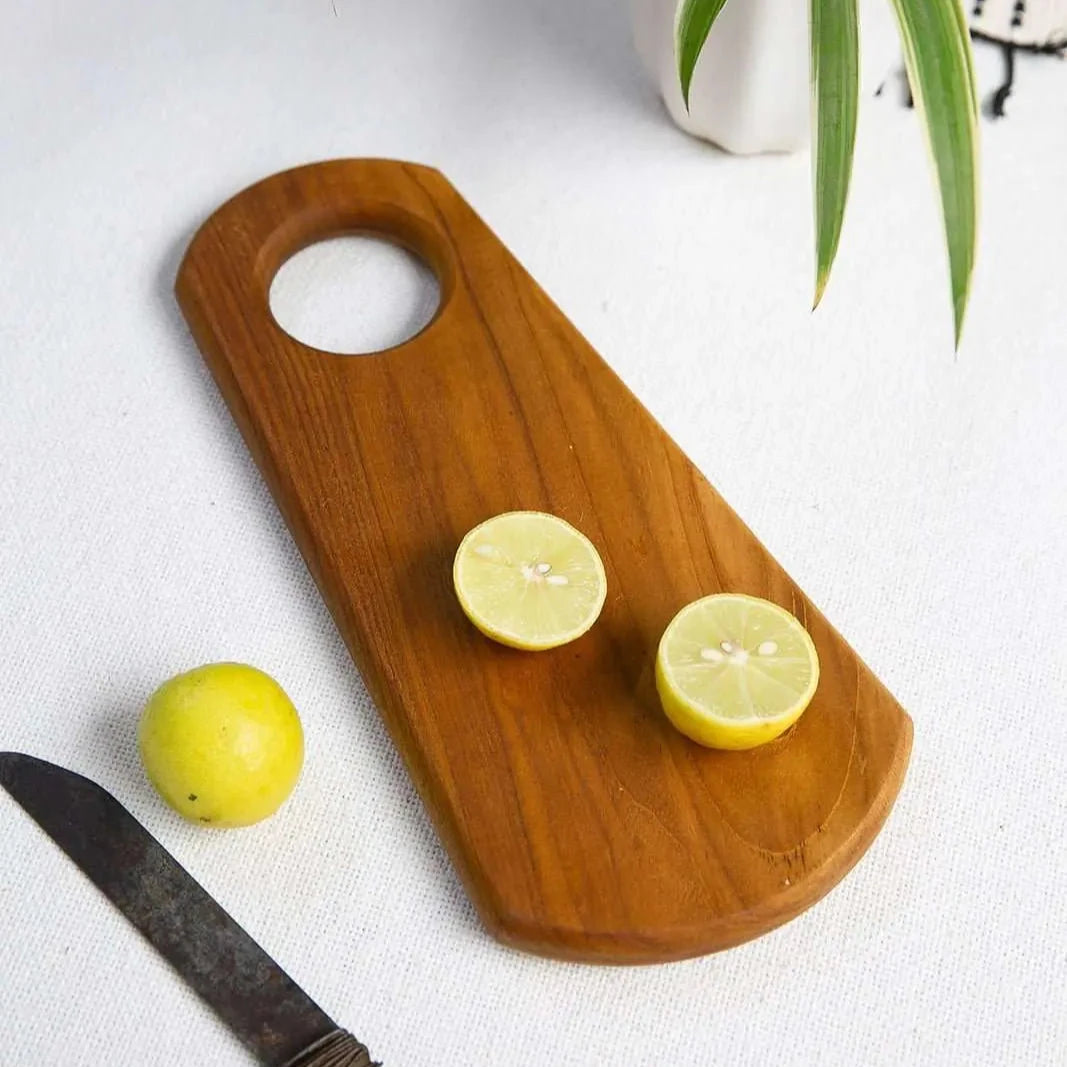 Solid Teak Wood Mini chopping & serving board