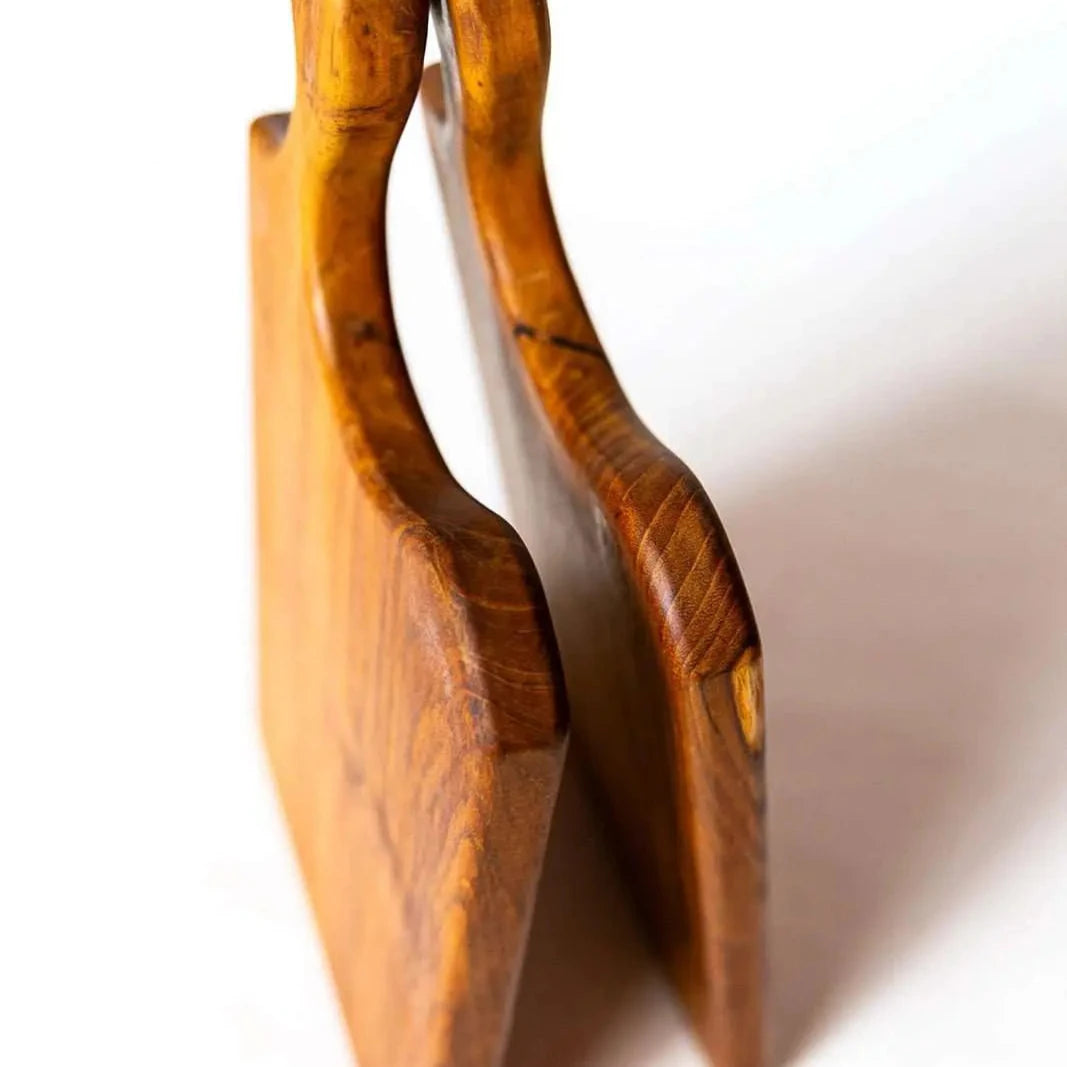 Flip & Serve Chopping Board – Teak Wood, No Joints