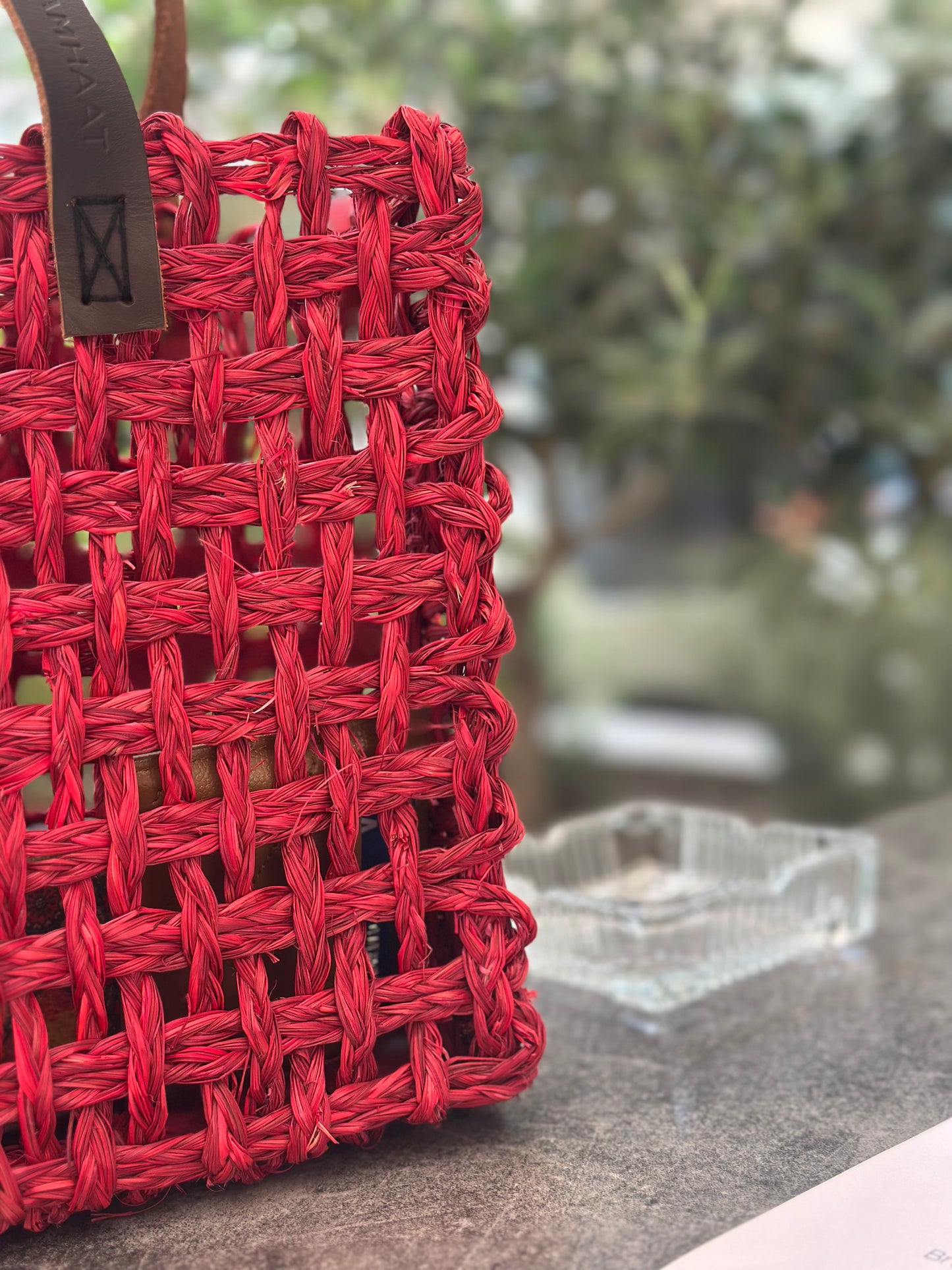 Summer Tote Bag - Bright Red