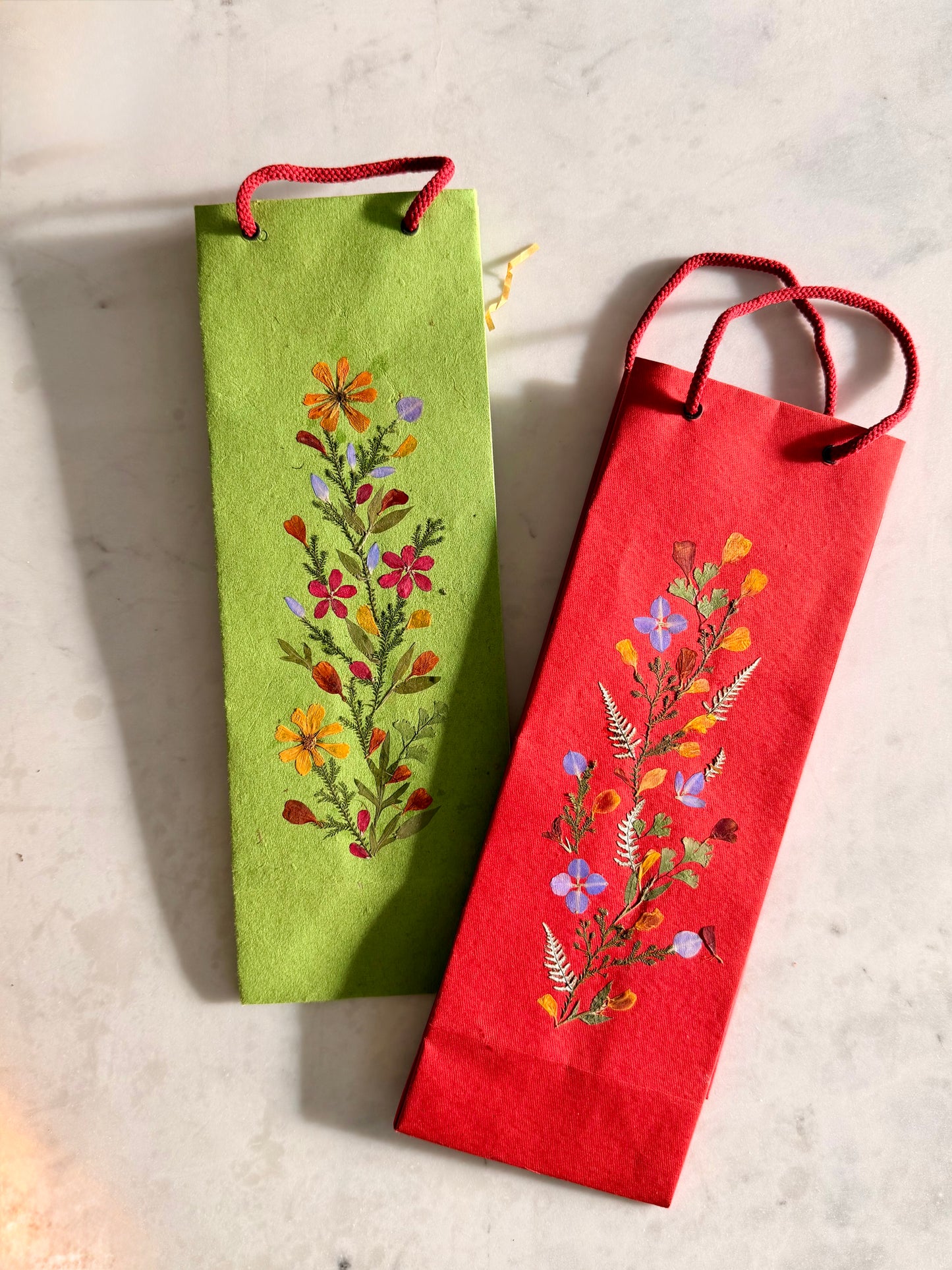 Handmade Wine Bags - Set of 5