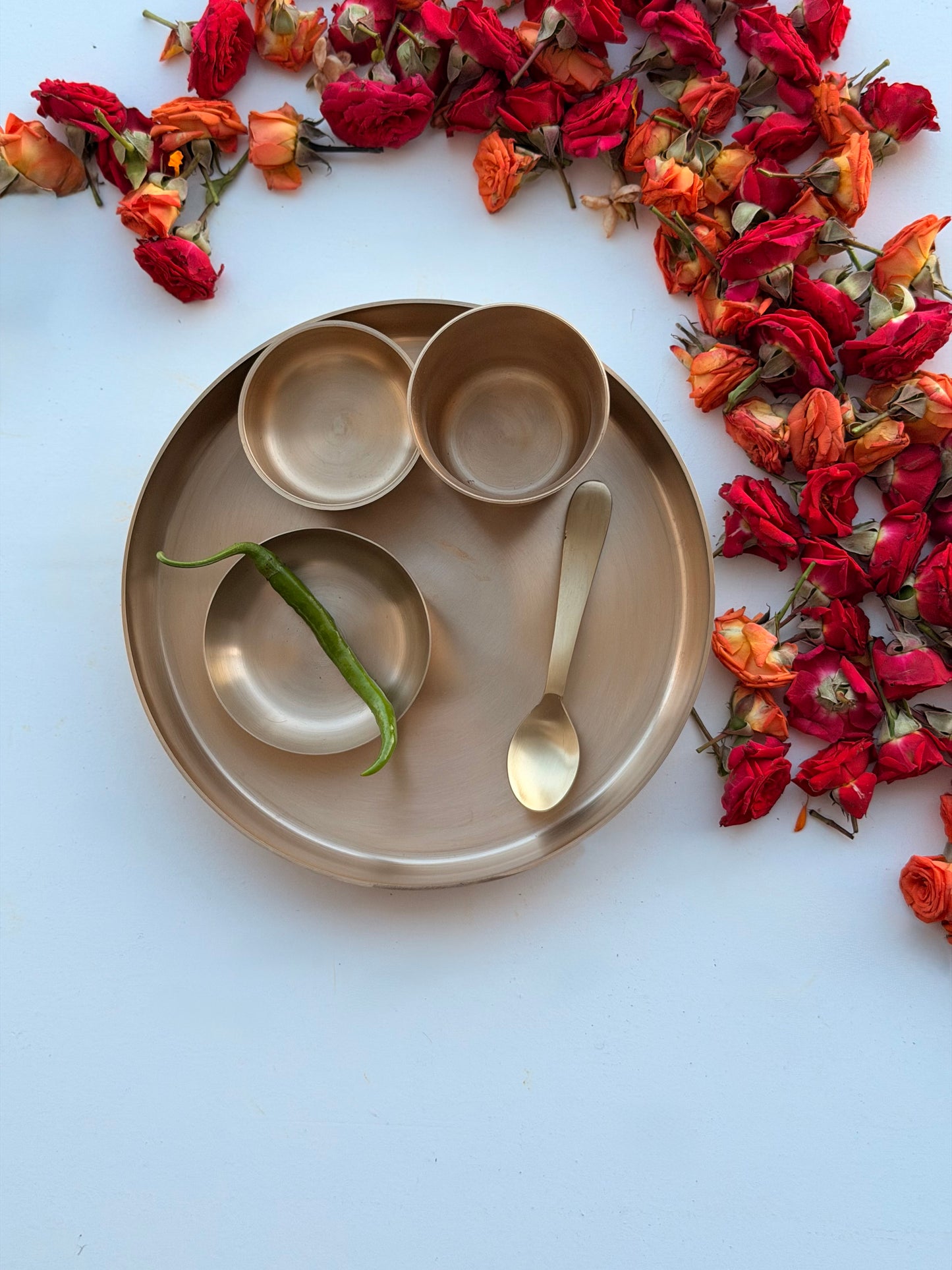 Kansa first plate with bowls, annaprashan gift set