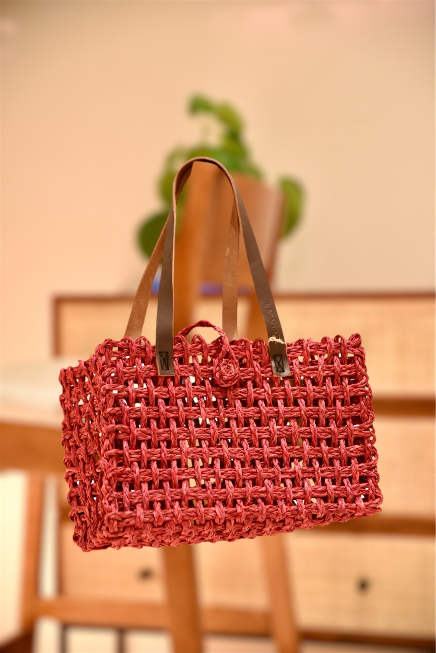 Summer Tote Bag - Bright Red
