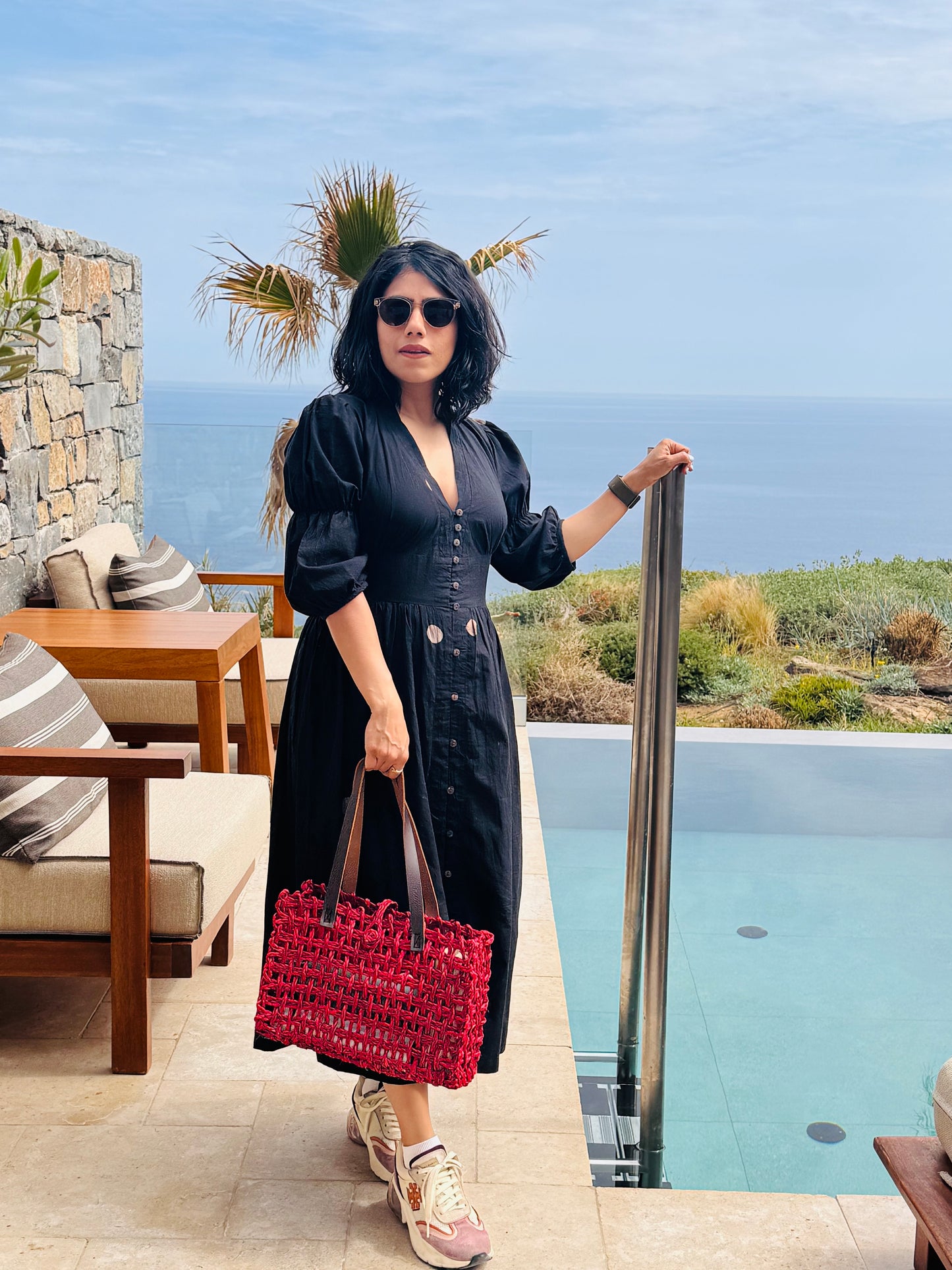 Summer Tote Bag - Bright Red