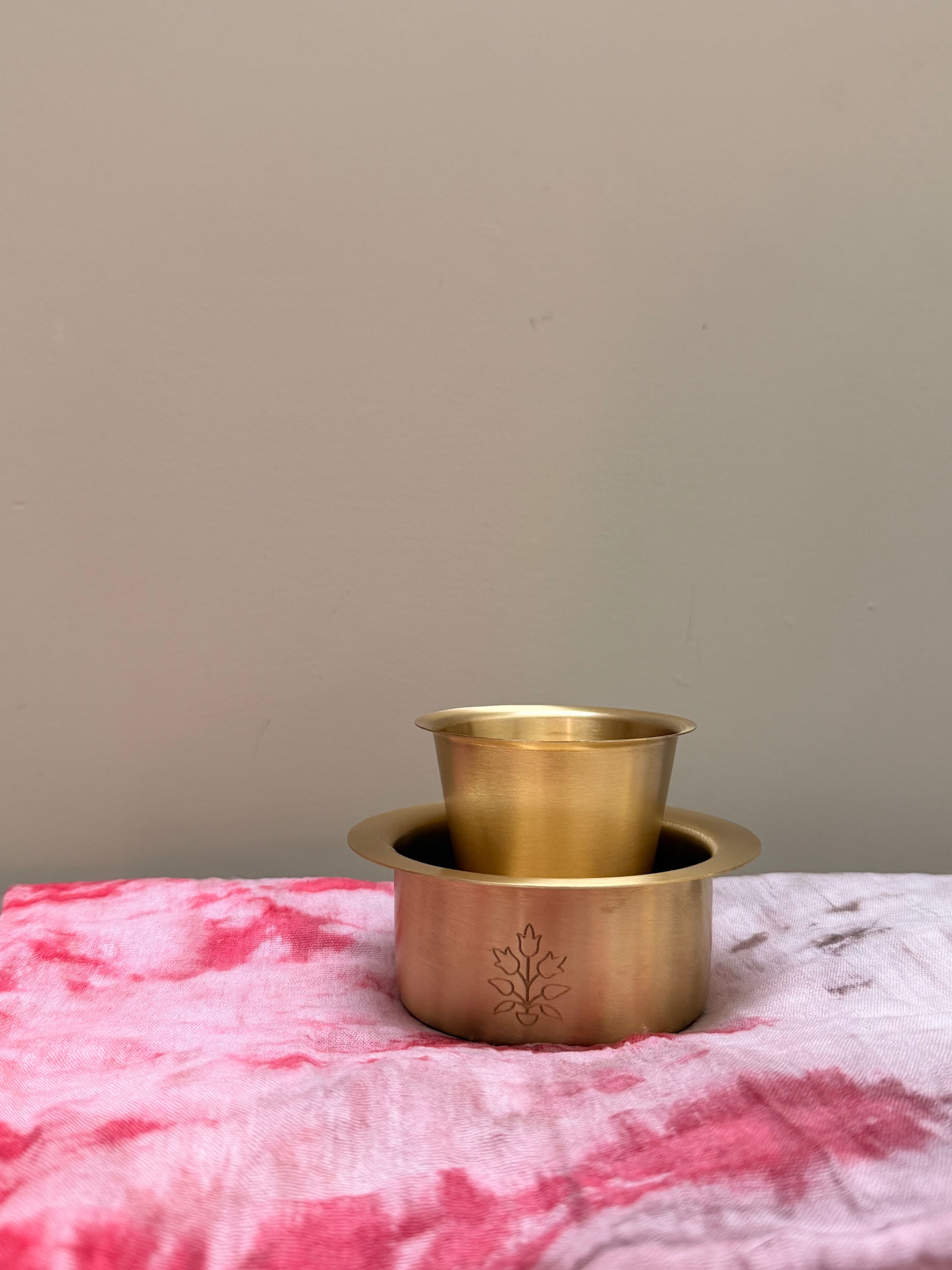 Brass Filter Coffee Cups