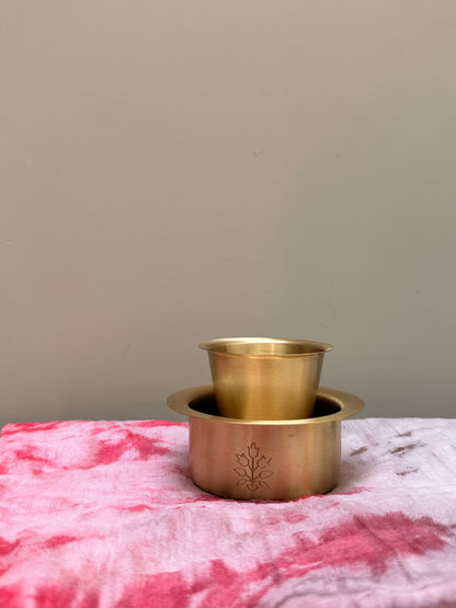 Brass Filter Coffee Cups - Set of 2