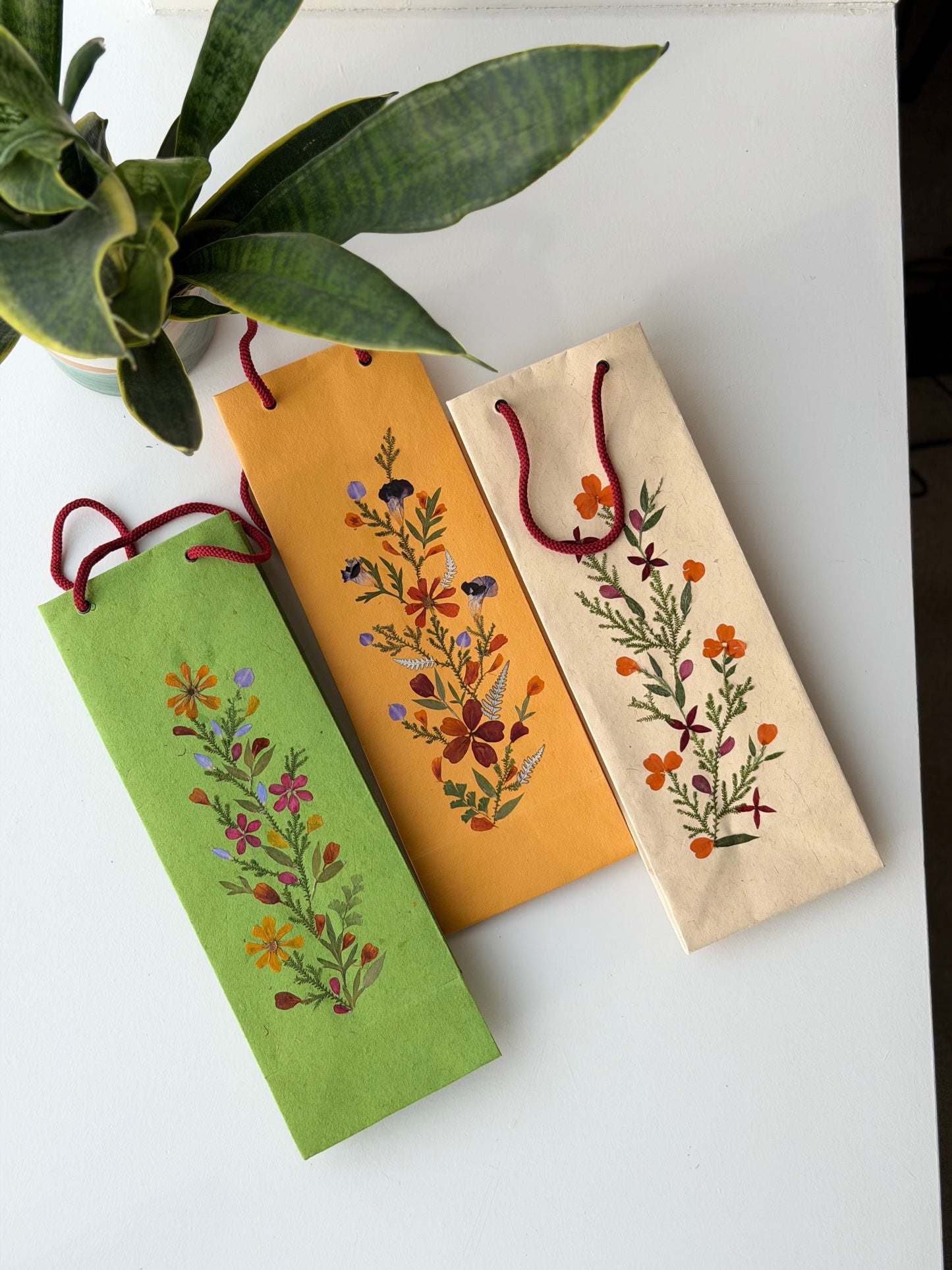 Handmade Wine Bags - Set of 5