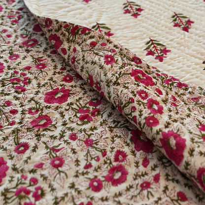 Lightweight Quilted Blanket for Bed & Sofa