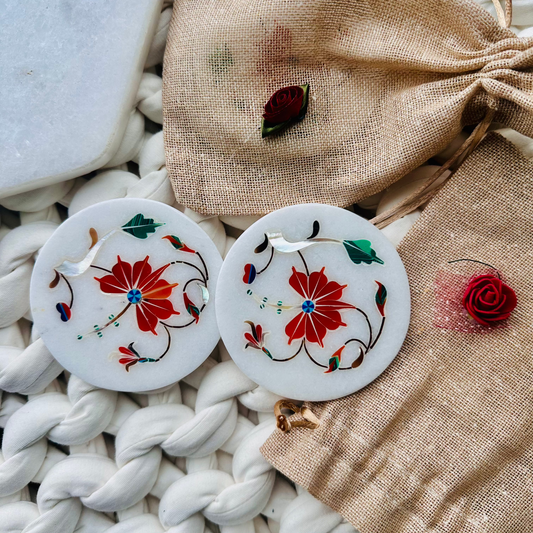 Marble coasters - Set of 2