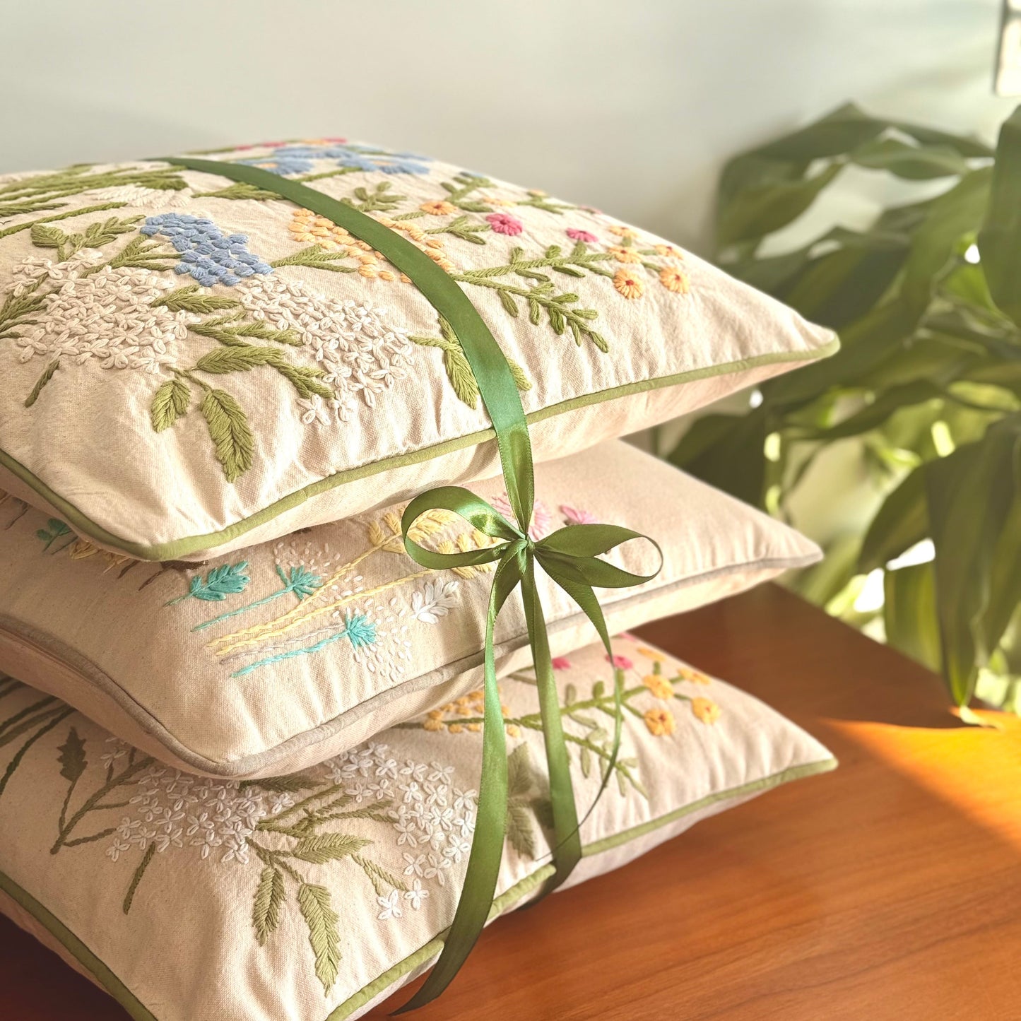 Hand Embroidered Cushion Covers